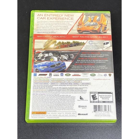 Xbox 360 Forza Motorsport 4 (2011), Complete 2 Discs w/ Manual Games - Picture 5 of 5